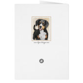 Entlebucher Mountain Dog Peinture - Art original (Dos)
