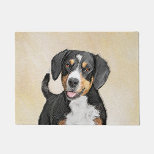 Entlebucher Mountain Dog schilderen - Originele ku Deurmat