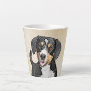 Entlebucher Mountain Dog schilderen - Originele ku Latte Mok