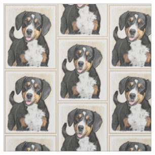Entlebucher Mountain Dog schilderen - Originele ku Stof