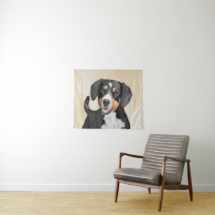 Entlebucher Mountain Dog schildert originele hondk Wandkleed