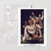 Entombe van Michelangelo Merisi da Caravaggio Briefkaart (Voorkant / Achterkant)