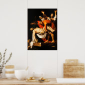 Entombment van Christus - Caravaggio Poster (Keuken)