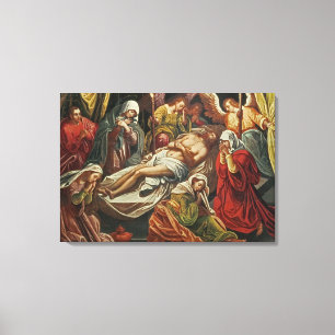 Entombment van Christus, Villabranca Canvas Afdruk
