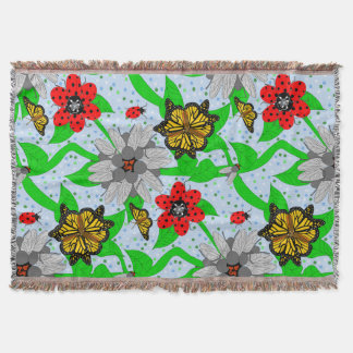 Entomologen Bouquet Throw Blanket Deken