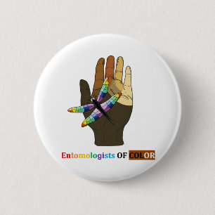 Entomologen van Color logo Ronde Button 5,7 Cm