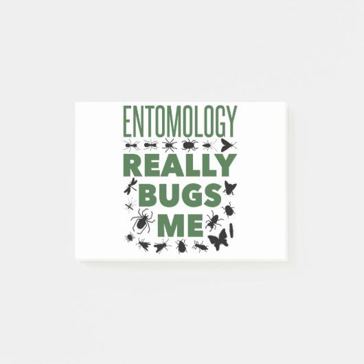 Entomologie is een schimmelaar voor de entomoloog post-it® notes (Voorkant)