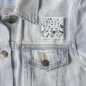 Entomologie Vierkante Button 5,1 Cm (In situ)