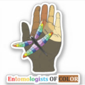 Entomologistes des stickers de vinyle couleur (Devant)
