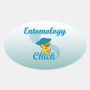 Entomology Chick #3 Ovale Sticker