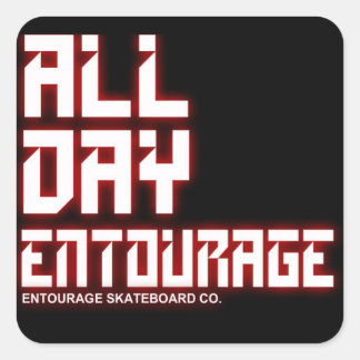 Entourage Skateboarden Sticker - SQUARE