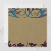 Entouré de fleurs ~ Invitations TACETÉES (Dos)