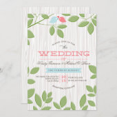 Entouré par la nature - Invitations de mariage (Devant / Derrière)