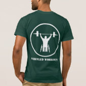 Entraînement à roues - Logo blanc - Vert - T-shirt (Dos)