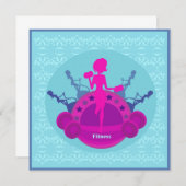 entraînement de filles en forme Invitation (Devant / Derrière)