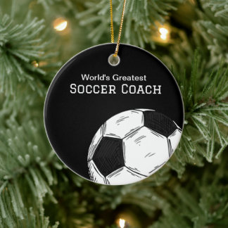 Entraîneur Bal de Football Ornement de Noël