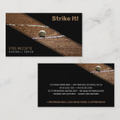 Entraîneur de baseball | Carte de visite de base-b (Devant / Derrière)