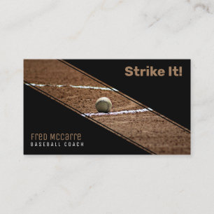 Entraîneur de baseball Carte de visite de base-b