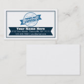 Entraîneur de baseball Cartes de visite personnali (Devant / Derrière)