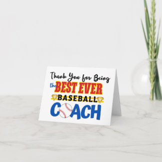 Entraîneur de baseball Merci