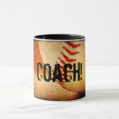 Entraîneur de baseball Ringer Mug (Centre)