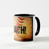 Entraîneur de baseball Ringer Mug (Devant droit)