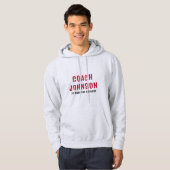 Entraîneur De Basketball Nom Personnalisé Et Sweat (Devant entier)