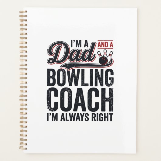 Entraîneur de bowling papa toujours à raison conce (Devant)