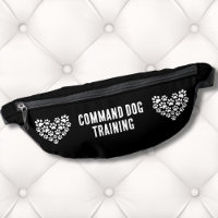 Entraîneur de chien Empreinte de patte noir blanc