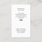 Entraîneur de chiens Carte de visite du Labrador j (Dos)