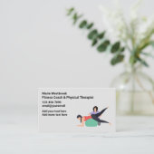 Entraîneur De Fitness Et Carte de visite Physiothé (Debout devant)