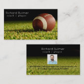 Entraîneur De Football Américain Ou Carte de visit (Devant / Derrière)