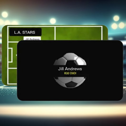 entraîneur de football carte de visite