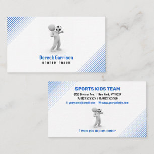 Entraîneur de football Carte de visite sportif p