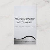 Entraîneur de forme physique - cartes de visite (Dos)