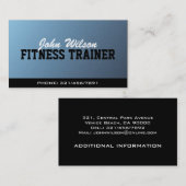 Entraîneur de forme physique - cartes de visite (Devant / Derrière)