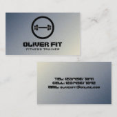 Entraîneur de forme physique - cartes de visite (Devant / Derrière)