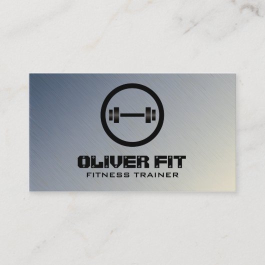 Entraîneur de forme physique - cartes de visite (Devant)
