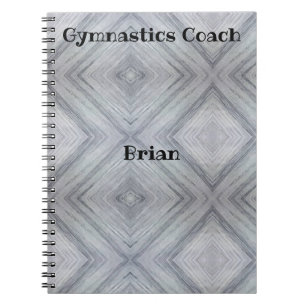 Entraîneur de gymnastique Carnet Spiral personnali