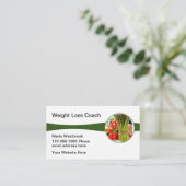 Entraîneur de perte de poids Cartes de visite mode (Debout devant)