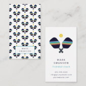 Entraîneur de Pickleball + Carte de visite de form (Devant / Derrière)