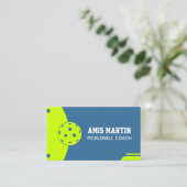 entraîneur de pickleball Carte de visite d'entraîn (Debout devant)