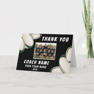 Entraîneur de Rugby Merci Photo d'Équipe Personnal