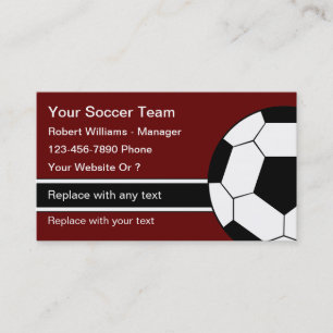 Entraîneur de soccer Cartes de visite personnalis