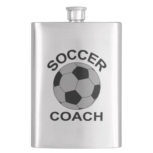 Entraîneur de soccer Gris Classique Flacon (devant)