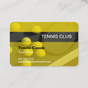Entraîneur de tennis Carte de visite