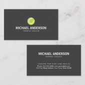 Entraîneur de tennis ou carte de visite de joueur  (Devant / Derrière)