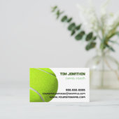 entraîneur de tennis professionnel Carte de visite (Debout devant)