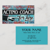 Entraîneur Intérimaire Pour L'Embauche Cartes de v (Devant / Derrière)