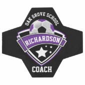 Entraîneur - Logo Sport - Violet, Noir et Blanc (Plat)